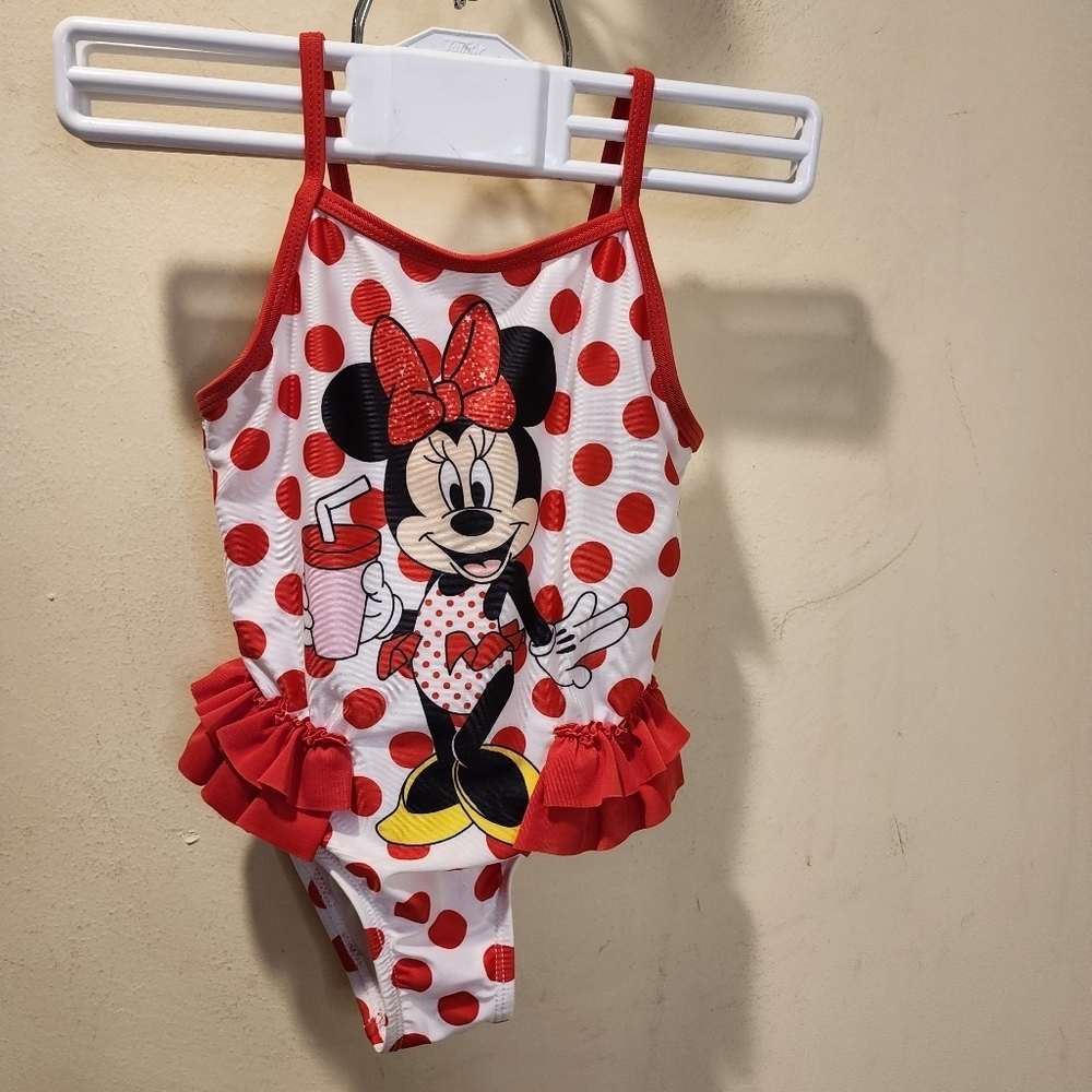 Disney Junior Minnie Mouse One Piece Swimmer size 2t